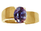 Tommaso Design™ Oval 9x7mm Simulated Alexandrite Ring