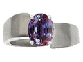 Tommaso Design™ Oval 9x7mm Simulated Alexandrite Ring