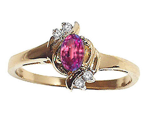 Tommaso Design™ Oval 5x3 mm Simulated Alexandrite Ring