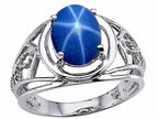 Tommaso Design™ Created Star Sapphire Ring