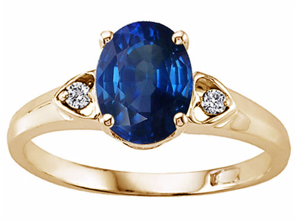 Tommaso Design™ Genuine Sapphire Ring