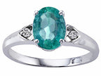 Tommaso Design™ Genuine Emerald Ring