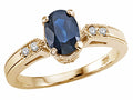 Tommaso Design™ Genuine Sapphire Ring