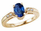 Tommaso Design™ Genuine Sapphire Ring