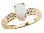Tommaso Design™ Genuine Opal Ring