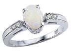 Tommaso Design™ Genuine Opal Ring