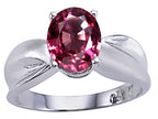 Tommaso Design™ 9x7mm Oval Simulated Alexandrite Ring