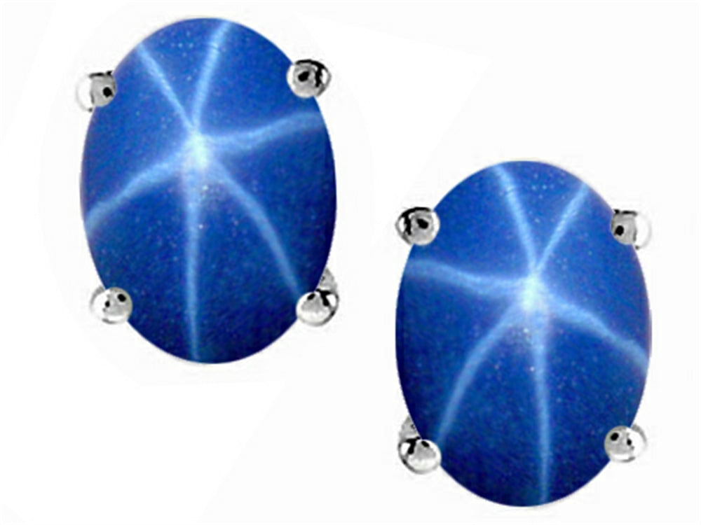 Tommaso Design™ Created Star Sapphire Earrings Studs