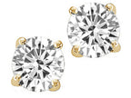 Tommaso Design™ Round 7mm Genuine White Topaz Earrings Studs
