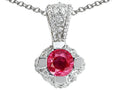 Tommaso Design™ Genuine Ruby Pendant Necklace