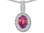 Tommaso Design™ Simulated Alexandrite Pendant Necklace