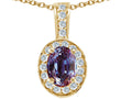 Tommaso Design™ Simulated Alexandrite Pendant Necklace