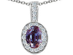 Tommaso Design™ Simulated Alexandrite Pendant Necklace