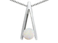Tommaso Design™ Round Genuine Opal Pendant Necklace