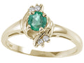 Tommaso Design Genuine Emerald Ring