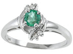 Tommaso Design Genuine Emerald Ring