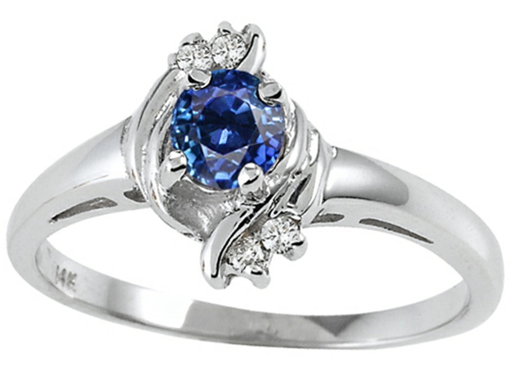Tommaso Design™ Genuine Sapphire Ring