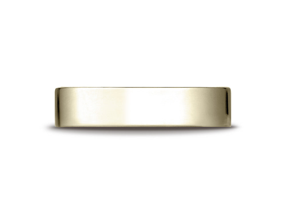 Benchmark® 14k Gold 5mm Traditional Flat Wedding Band / Ring