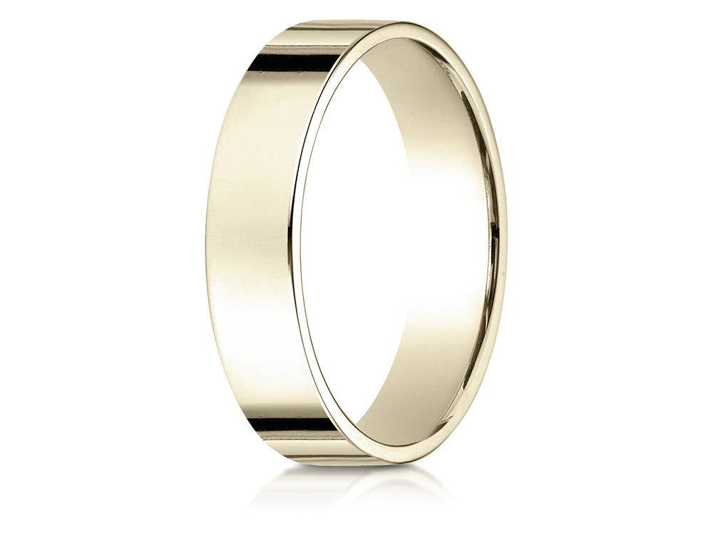 Benchmark® 14k Gold 5mm Traditional Flat Wedding Band / Ring