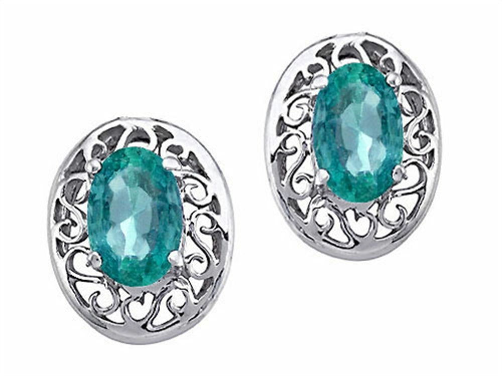 Tommaso Design™ Oval Genuine Emerald Earrings