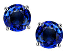 Star K™ Round 6mm Created Sapphire Classic Screw Back Stud Earrings