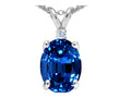 Tommaso Design™ Created Blue Sapphire Pendant Necklace