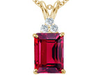 Tommaso Design™ Created Ruby Pendant Necklace