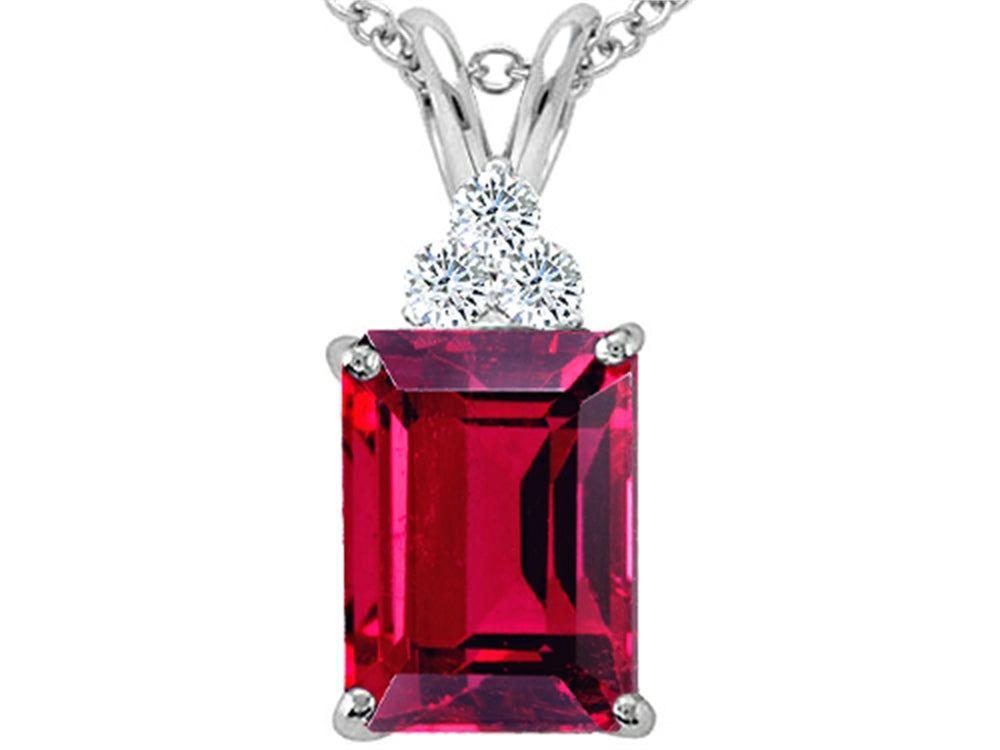 Tommaso Design™ Created Ruby Pendant Necklace