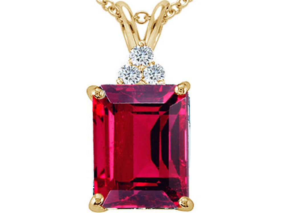 Tommaso Design™ Created Ruby Pendant Necklace