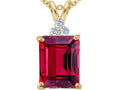 Tommaso Design™ Created Ruby Pendant Necklace