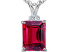 Tommaso Design™ Created Ruby Pendant Necklace