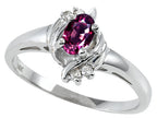 Tommaso Design Oval 5x3 mm Genuine Rhodolite Ring