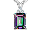 Tommaso Design™ Rainbow Mystic Topaz Pendant Necklace