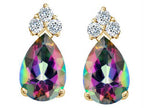 Tommaso Design™ Pear Shape Rainbow Mystic Topaz Earrings