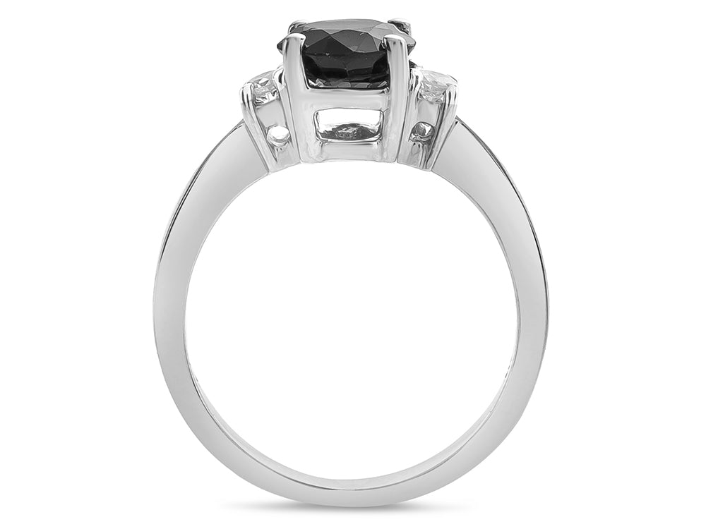Tommaso Design Round 7mm Created Ruby Engagement Ring