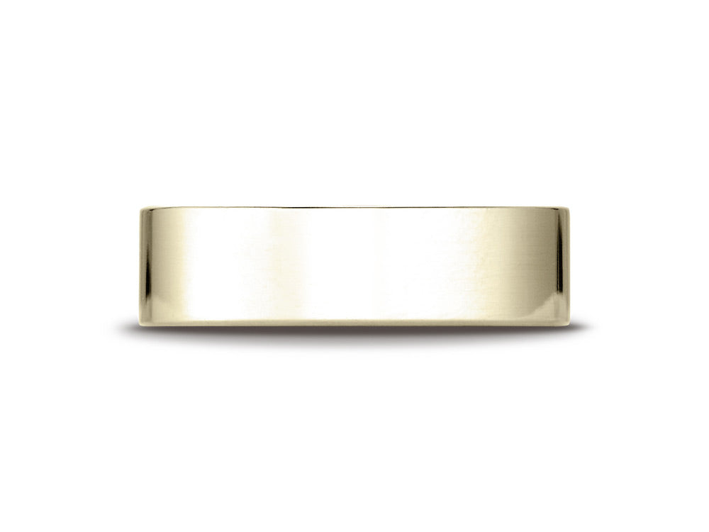 Benchmark® 14k Gold 6mm Traditional Flat Wedding Band / Ring