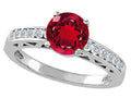 Tommaso Design Created Ruby Solitaire Engagement Ring