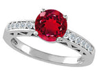 Tommaso Design Created Ruby Solitaire Engagement Ring