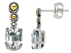 Genuine White Topaz Earrings
