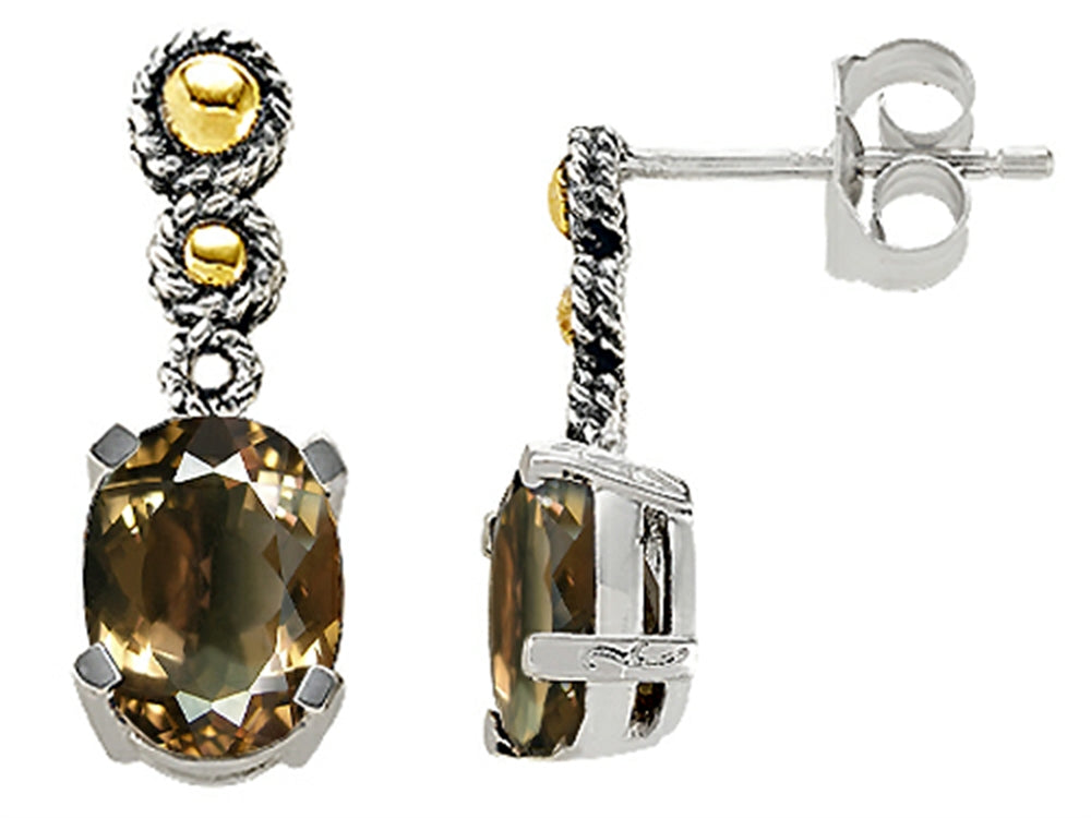 Genuine Smoky Quartz Earrings