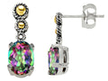 Genuine Mystic Rainbow Topaz Earrings