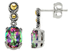 Genuine Mystic Rainbow Topaz Earrings