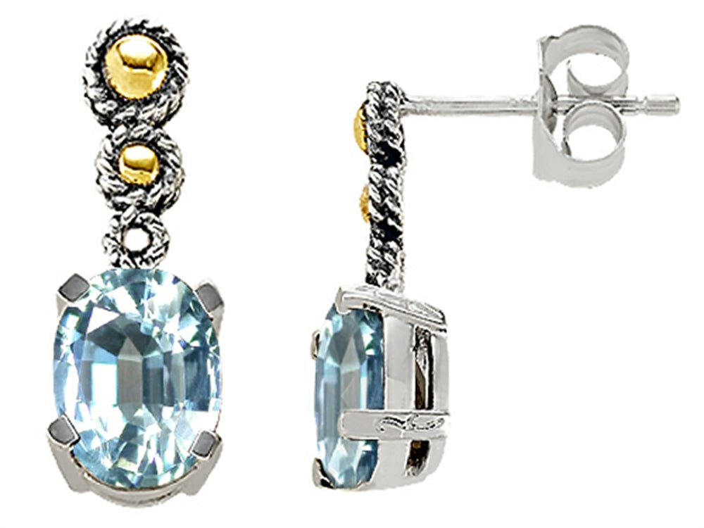 Genuine Aquamarine Earrings
