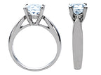 Star K 7mm Round Simulated Emerald Ring