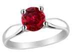 Star K 7mm Round Created Ruby Ring