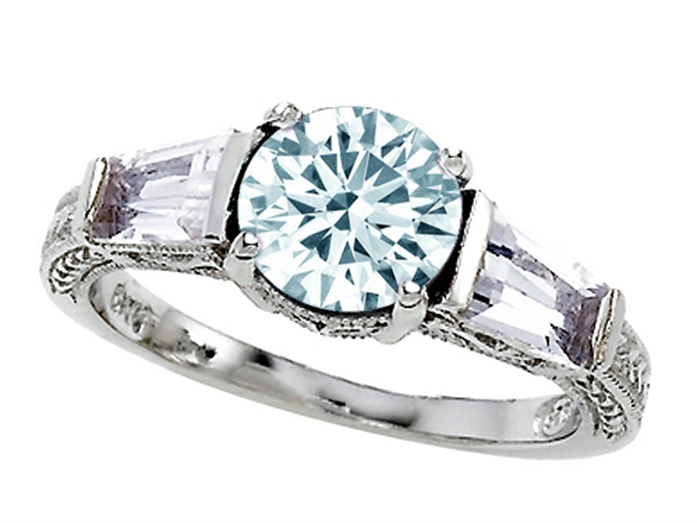Star K 925 Genuine Aquamarine Ring