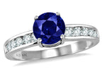 Star K Round 7mm Created Sapphire Ring