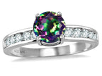 Star K Round 7mm Rainbow Mystic Topaz Ring