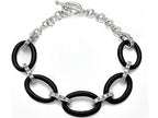 Simulated Black Onyx Bracelet