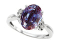Tommaso Design Oval 10x8mm Simulated Alexandrite Ring